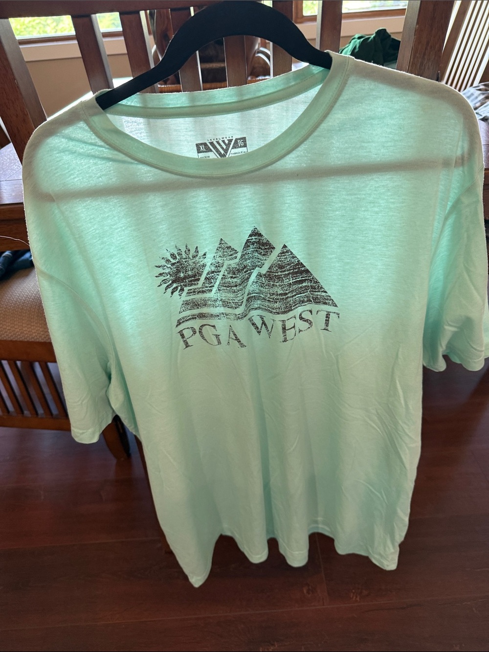 PGA West Men's Mint Green Short Sleeve Graphic Tee